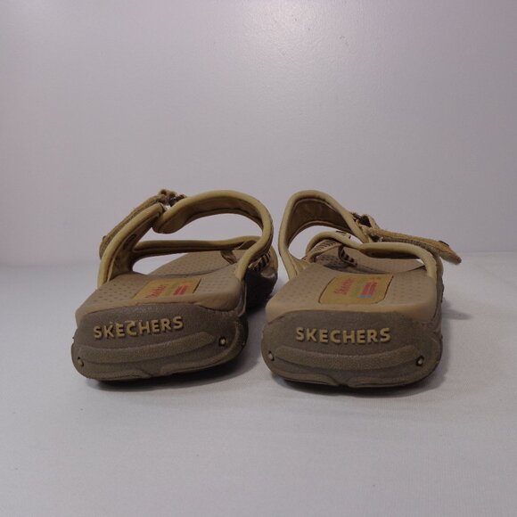 Skechers Women's‎ Reggae Sandals Beige Size 8 - Picture 6 of 7